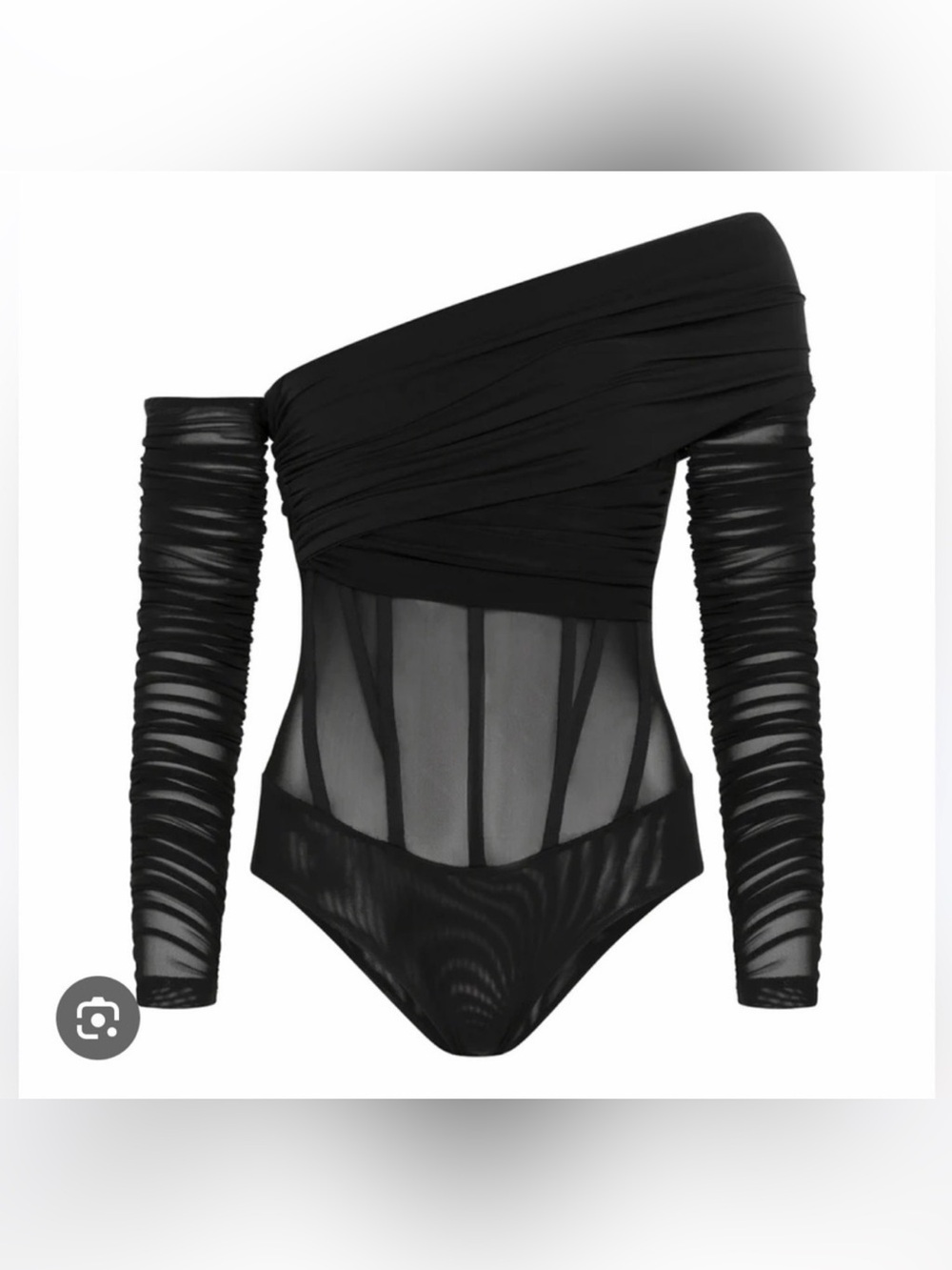LEAU Bardot Bustier Corset Mesh Bodysuit *LIKE NEW